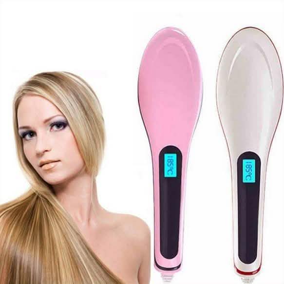 Detangling Hair Straightener Brush - Assorted Colors DailySale