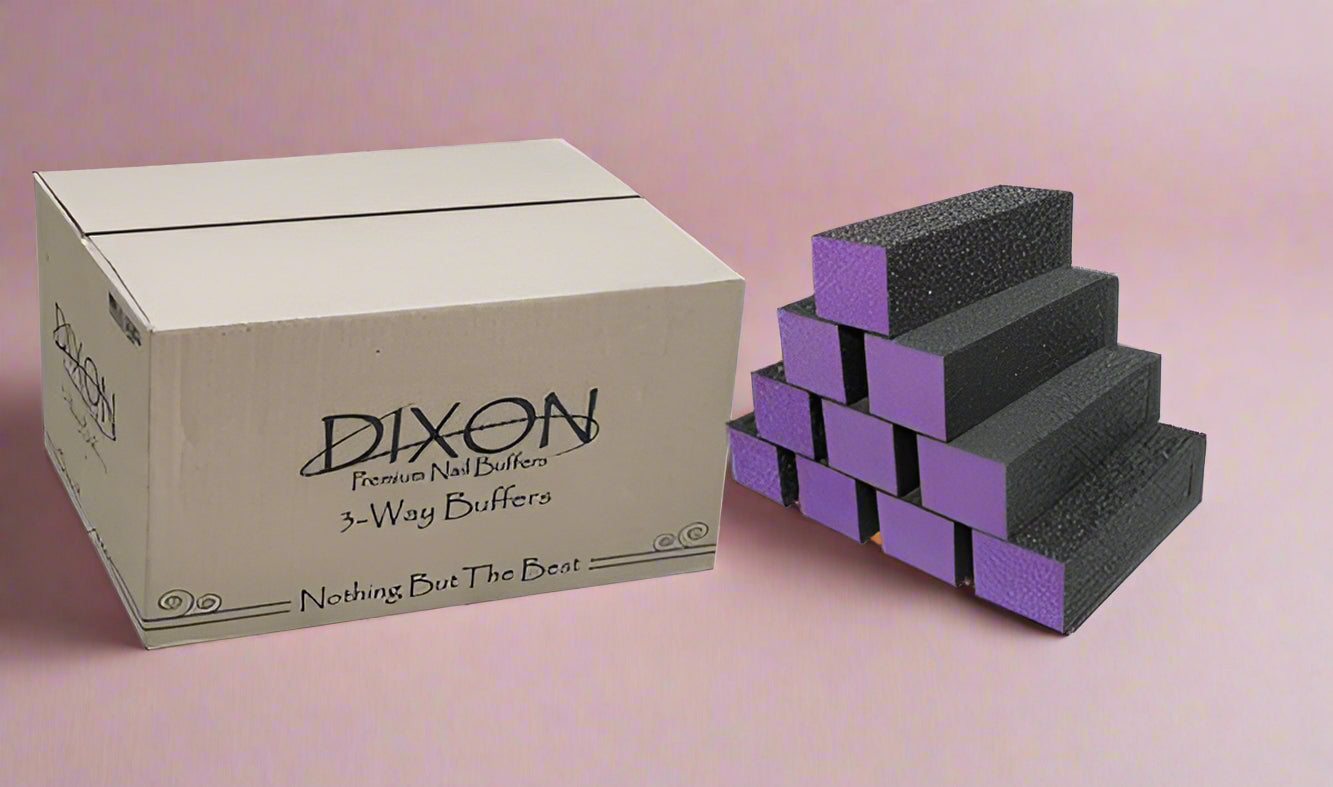 *Dixon Buffer Case Purple Black 60|100 - 500 per CS Lunali Nail Supply