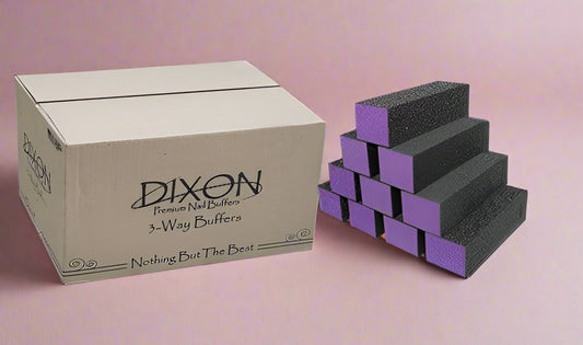 *Dixon Buffer Case Purple Black 60|100 - 500 per CS Lunali Nail Supply