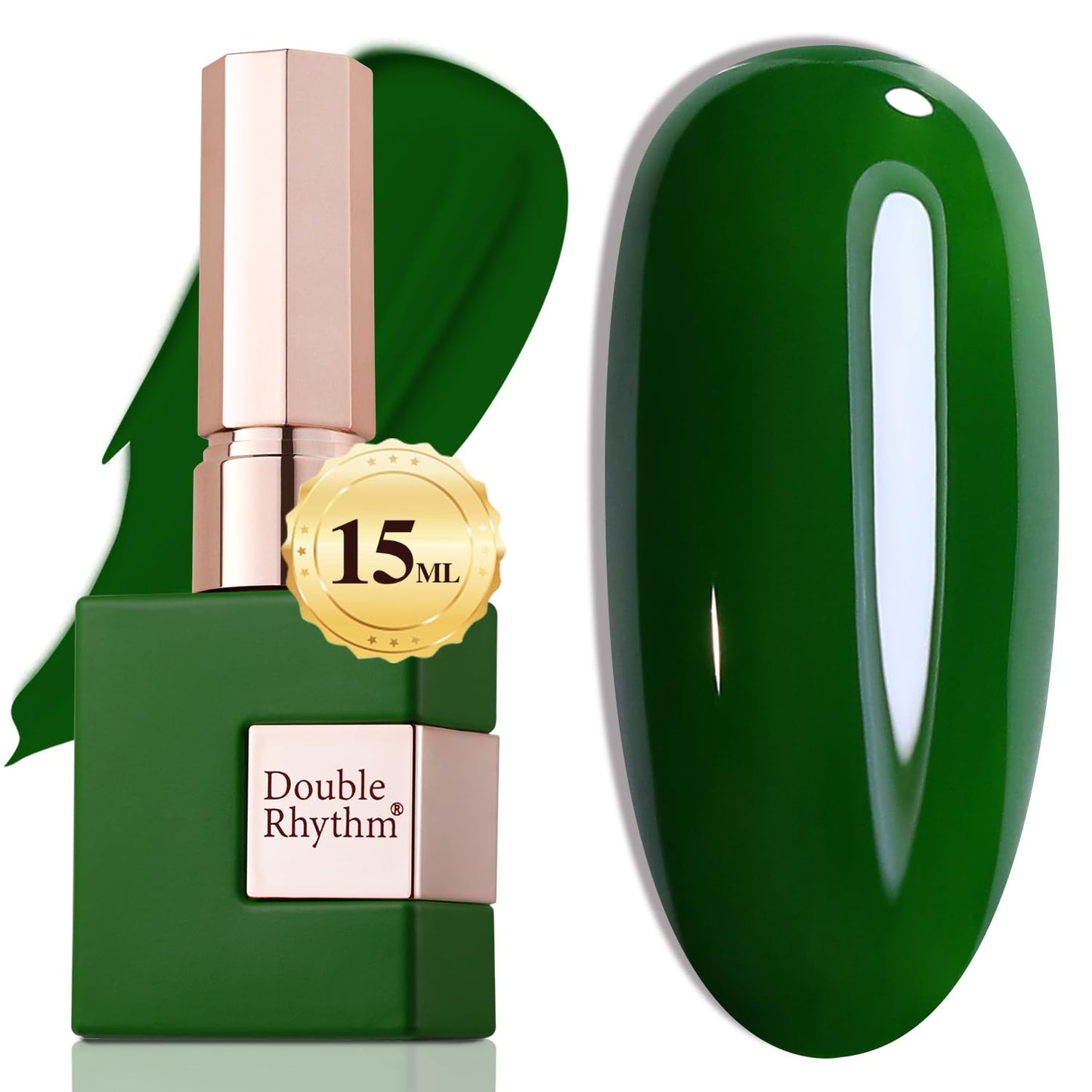 Double Rhythm 15ML Gel Nail Polish Pure Sheer Same Color Same Bottle Soak Off Gel Polish Art Manicure Salon DIY at Home for Women (Milky White-A1075)