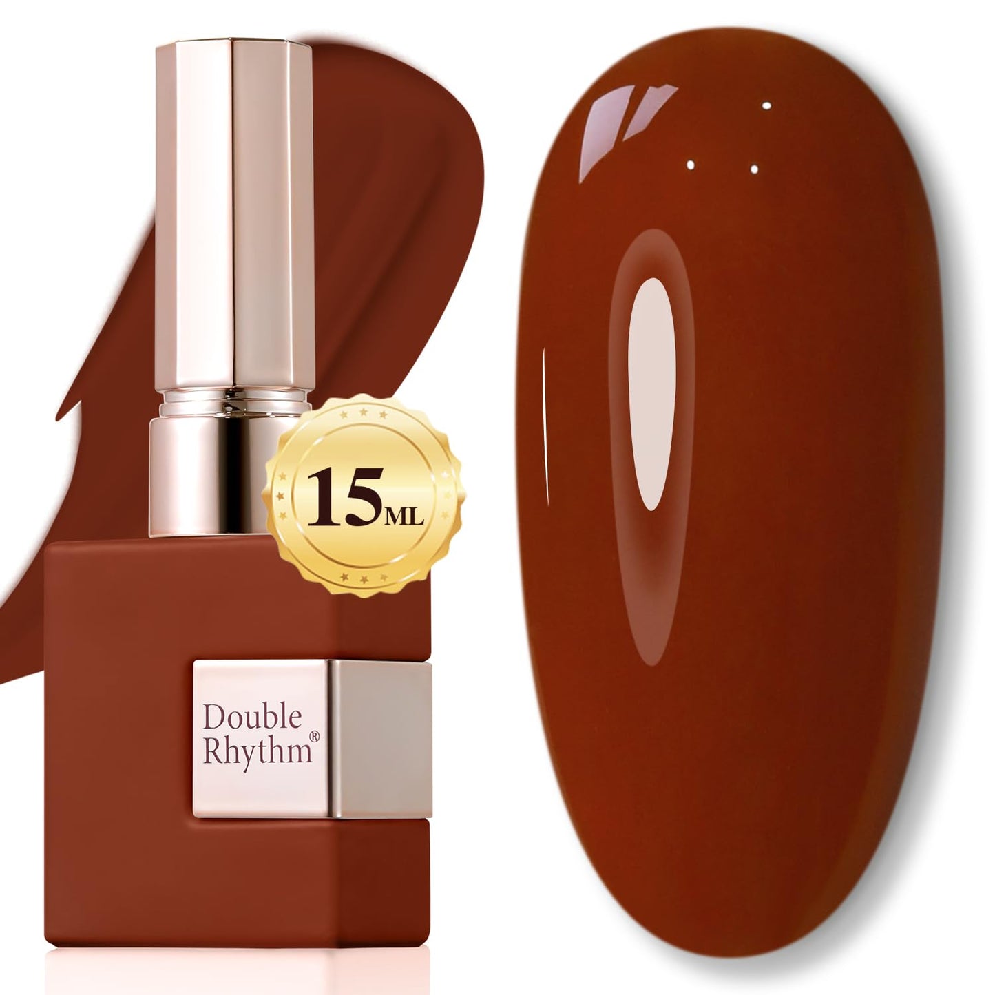 Double Rhythm 15ML Gel Nail Polish Pure Sheer Same Color Same Bottle Soak Off Gel Polish Art Manicure Salon DIY at Home for Women (Milky White-A1075)