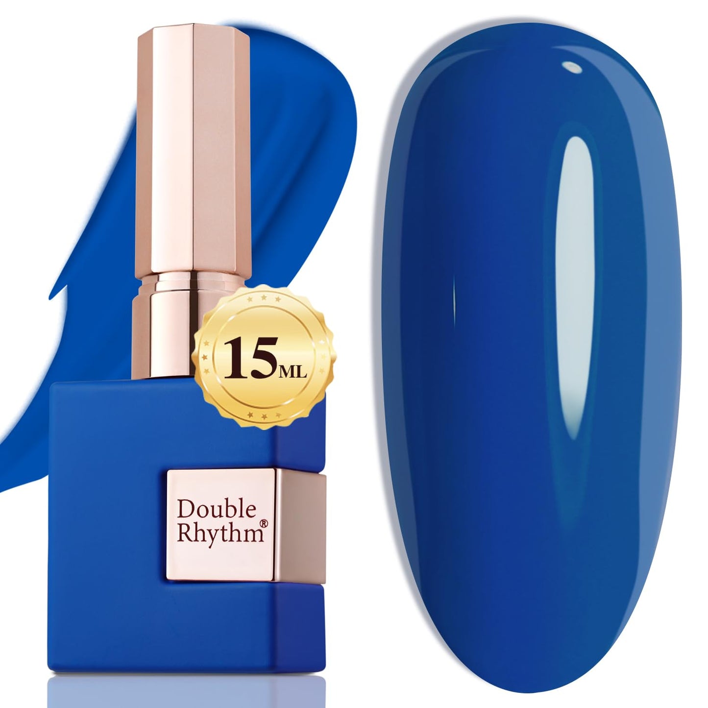Double Rhythm 15ML Gel Nail Polish Pure Sheer Same Color Same Bottle Soak Off Gel Polish Art Manicure Salon DIY at Home for Women (Milky White-A1075)
