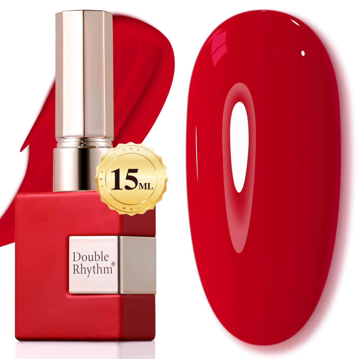 Double Rhythm 15ML Gel Nail Polish Pure Sheer Same Color Same Bottle Soak Off Gel Polish Art Manicure Salon DIY at Home for Women (Milky White-A1075)