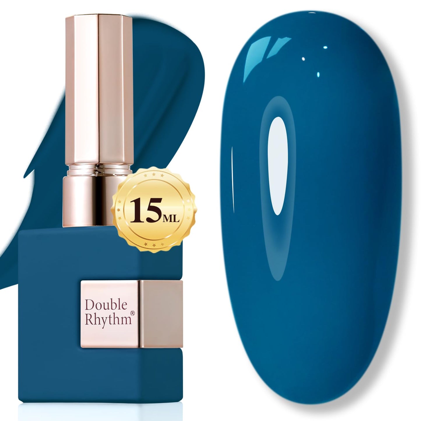 Double Rhythm 15ML Gel Nail Polish Pure Sheer Same Color Same Bottle Soak Off Gel Polish Art Manicure Salon DIY at Home for Women (Milky White-A1075)