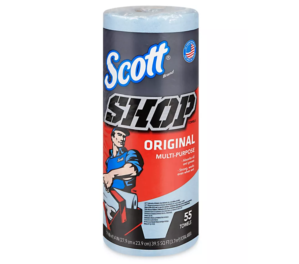 *10 Pack Scott Shop Towels, Multi-Purpose, Blue Lunali Nail Supply