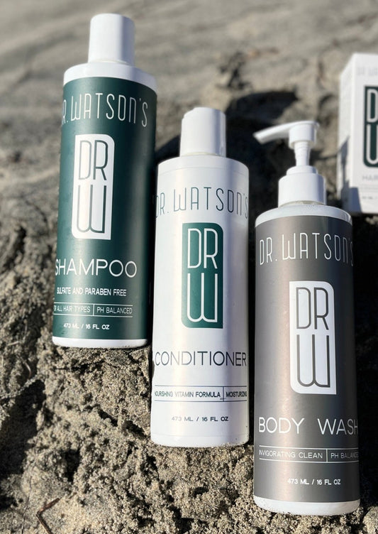 Dr. Watson's | Trio of Shampoo & Conditioner & Body Wash | 16 Oz Each