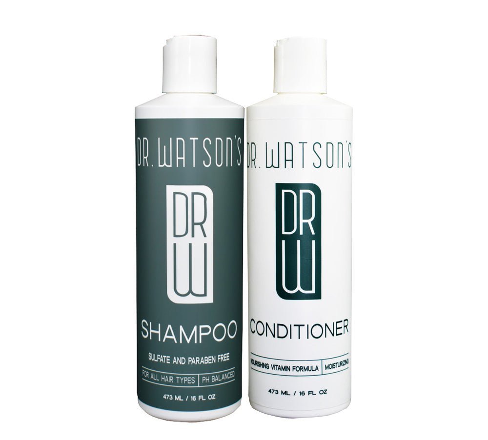 Dr. Watson's | Trio of Shampoo & Conditioner & Body Wash | 16 Oz Each