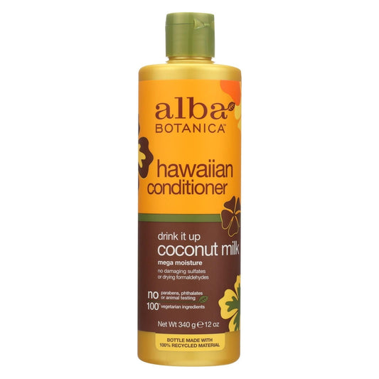 Alba Botanica - Hawaiian Hair Conditioner - Coconut Milk - 12 Fl Oz EasyOptionXY