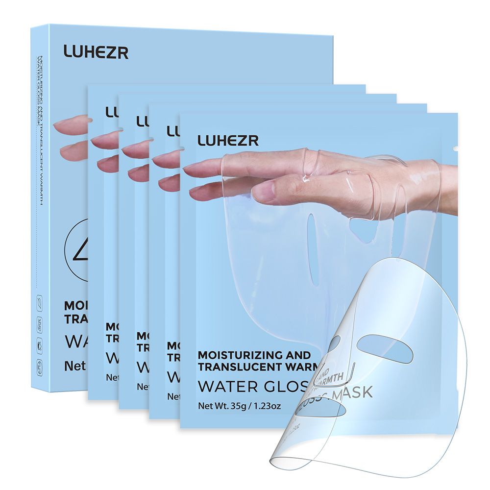 5 SHEETS/BOX Deep Collagen Anti Wrinkle Lifting Mask Pink to Transparent Collagen Mask Skincare Facial Masks for Women Skin Care Deep Hydration Daily Care 7DAY'S