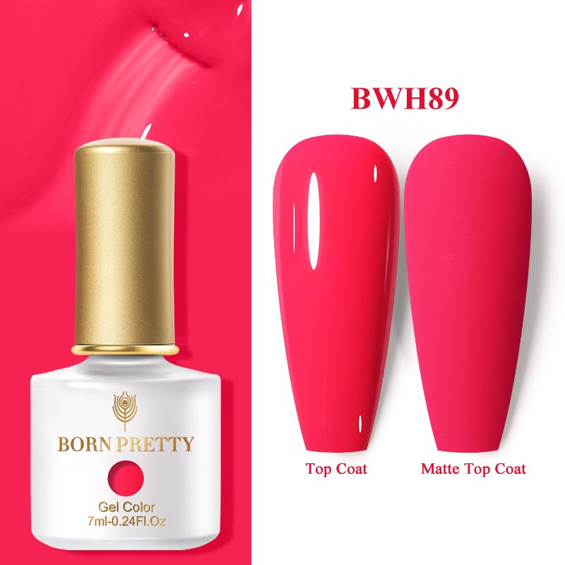 BORN PRETTY Top Gel Nail Polish 7ml Semi Permanent Varnish Function Gel Base Super Top Coat Transparent Gel Nails Soak Off Gel 7DAY'S