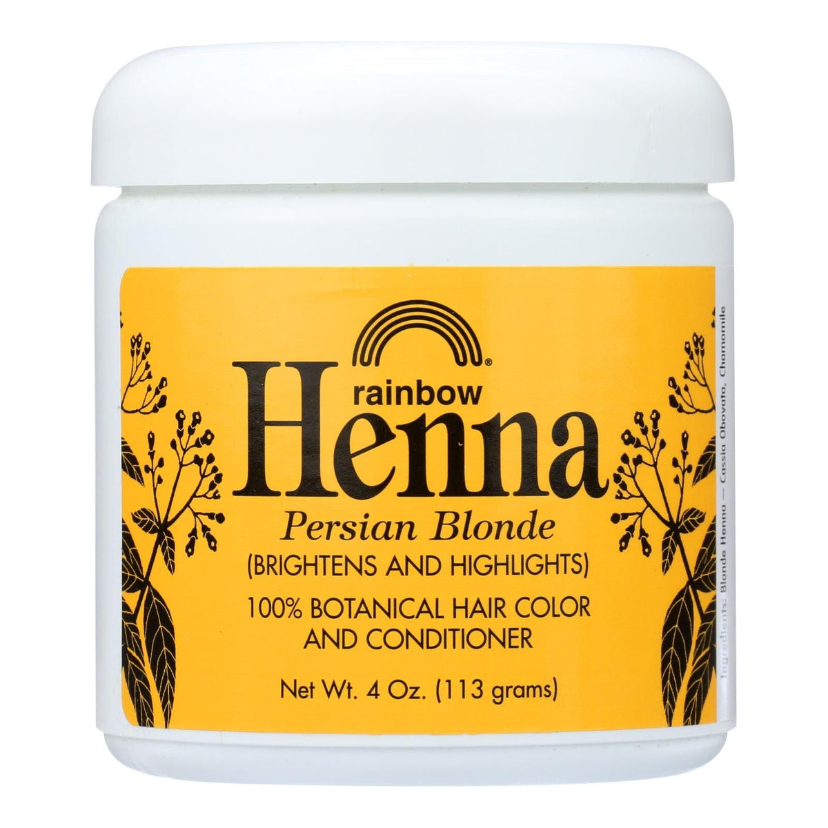 Rainbow Research Henna 100% Botanical Hair Color And Conditioner - Persian Blonde - 4 Oz EasyOptionXY