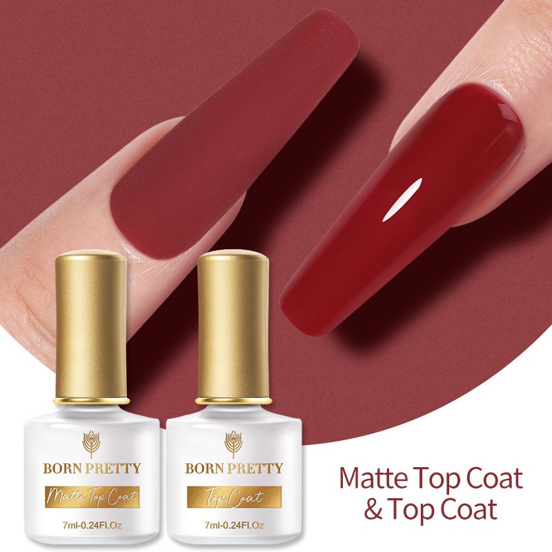 BORN PRETTY Top Gel Nail Polish 7ml Semi Permanent Varnish Function Gel Base Super Top Coat Transparent Gel Nails Soak Off Gel 7DAY'S