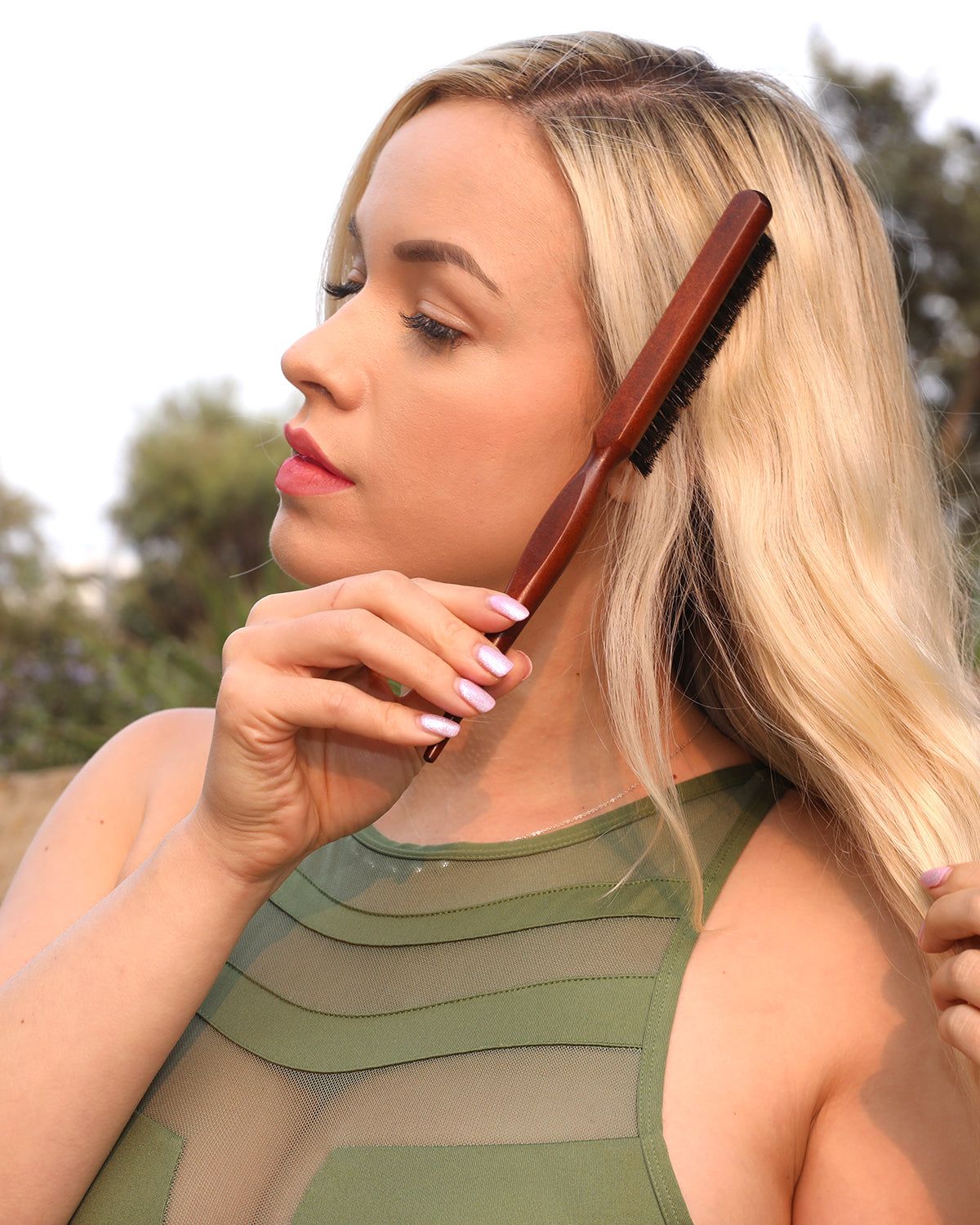 Brown Styling Brush Hair Salon 7DAY'S