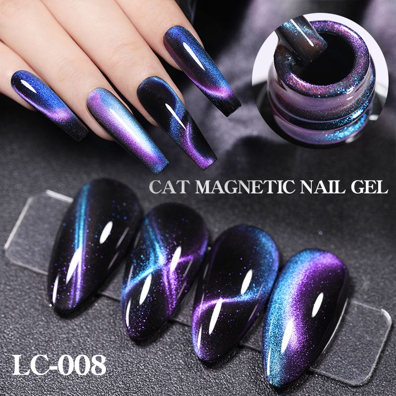 LILYCUTE 7ml 9D Cat Magnetic Gel Nail Polish Laser Magnet Semi Permanent Soak Off UV LED Manicure For Nail Art Gel Varnish 7DAY'S