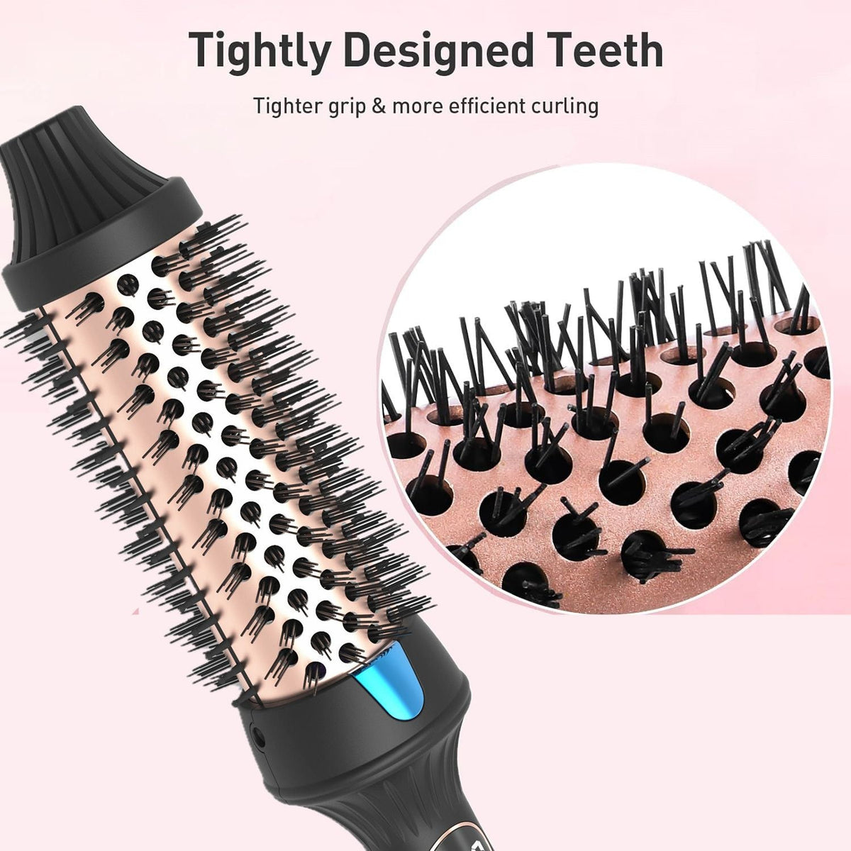Thermal Brush Ceramic Hair Curler Comb 3 in 1 Thermal Curling Wand Double PTC Curling Brush Travel Hair Curler Combs Anti Scalding Curling Iron Ionic Hair Curler Straightener Uncle LOL