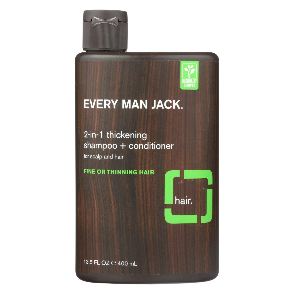 Every Man Jack 2 In 1 Shampoo Plus Conditioner - Thickening - Scalp And Hair - Fine Or Thinning Hair - 13.5 Oz EasyOptionXY