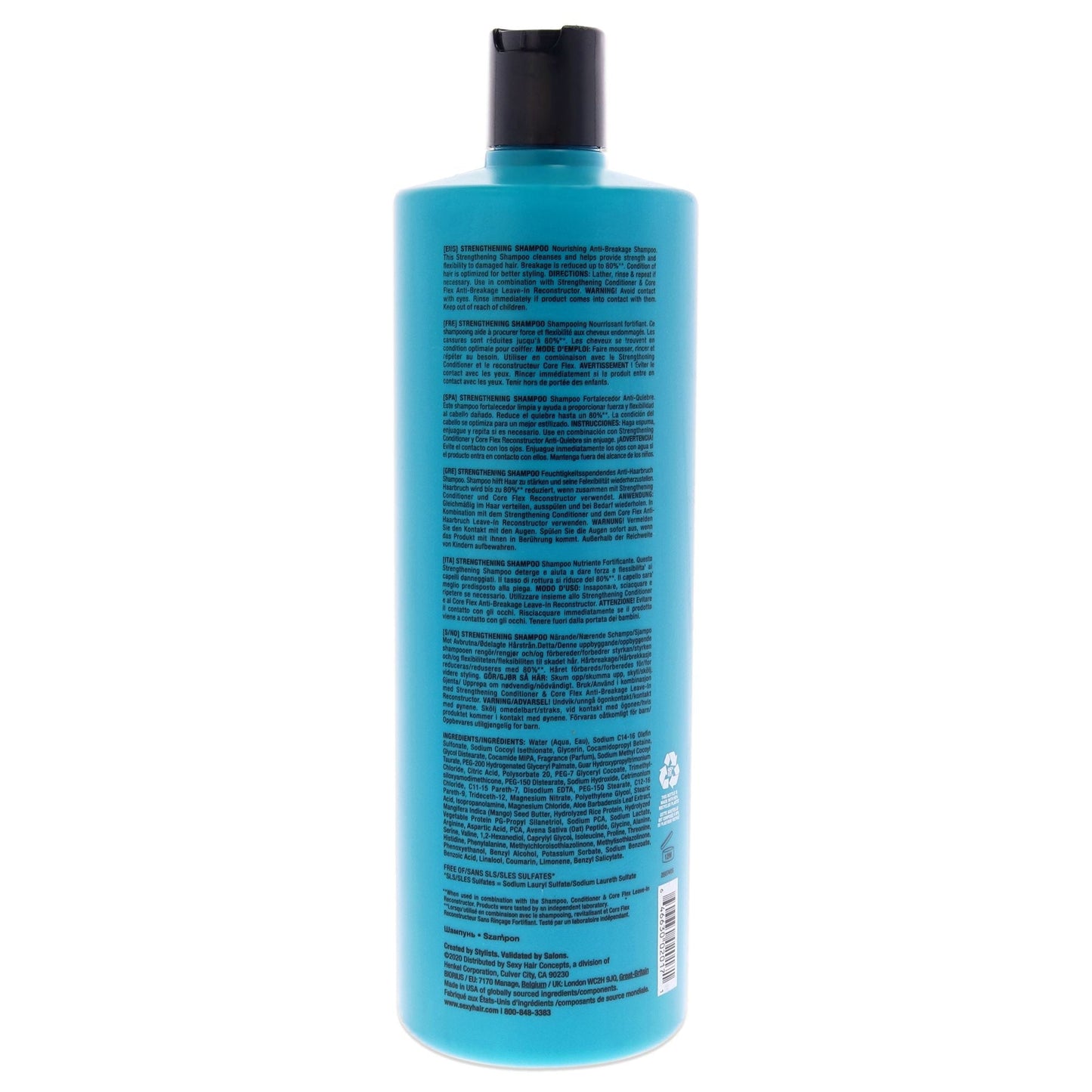Healthy Sexy Hair Strengthening Shampoo by Sexy Hair for Unisex - 33.8 oz Shampoo EasyOptionXY