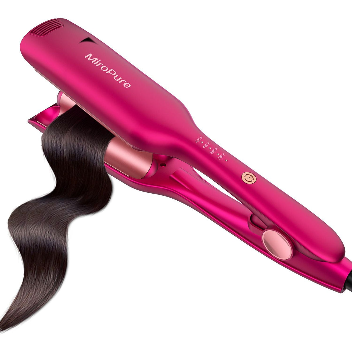 Hair Waver Iron Wand Hair Crimper Hair Waver Barrel Curling Iron 1 Inch PTC Heater Auto Shut-Off Adjustable Easy Shap Long Lasting Heat Dual Voltage Uncle LOL