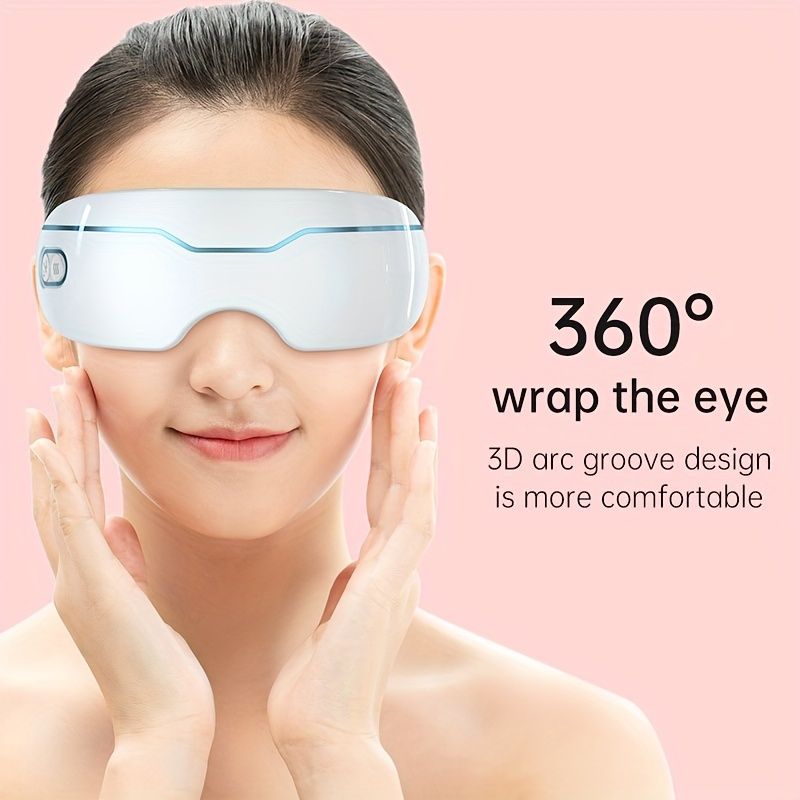 Steam Eye Massager With Heat; Smart Eye Massager For Relieve Eye Strain Dry Eye Dark Circle; Electric Eye Care Device 7DAY'S