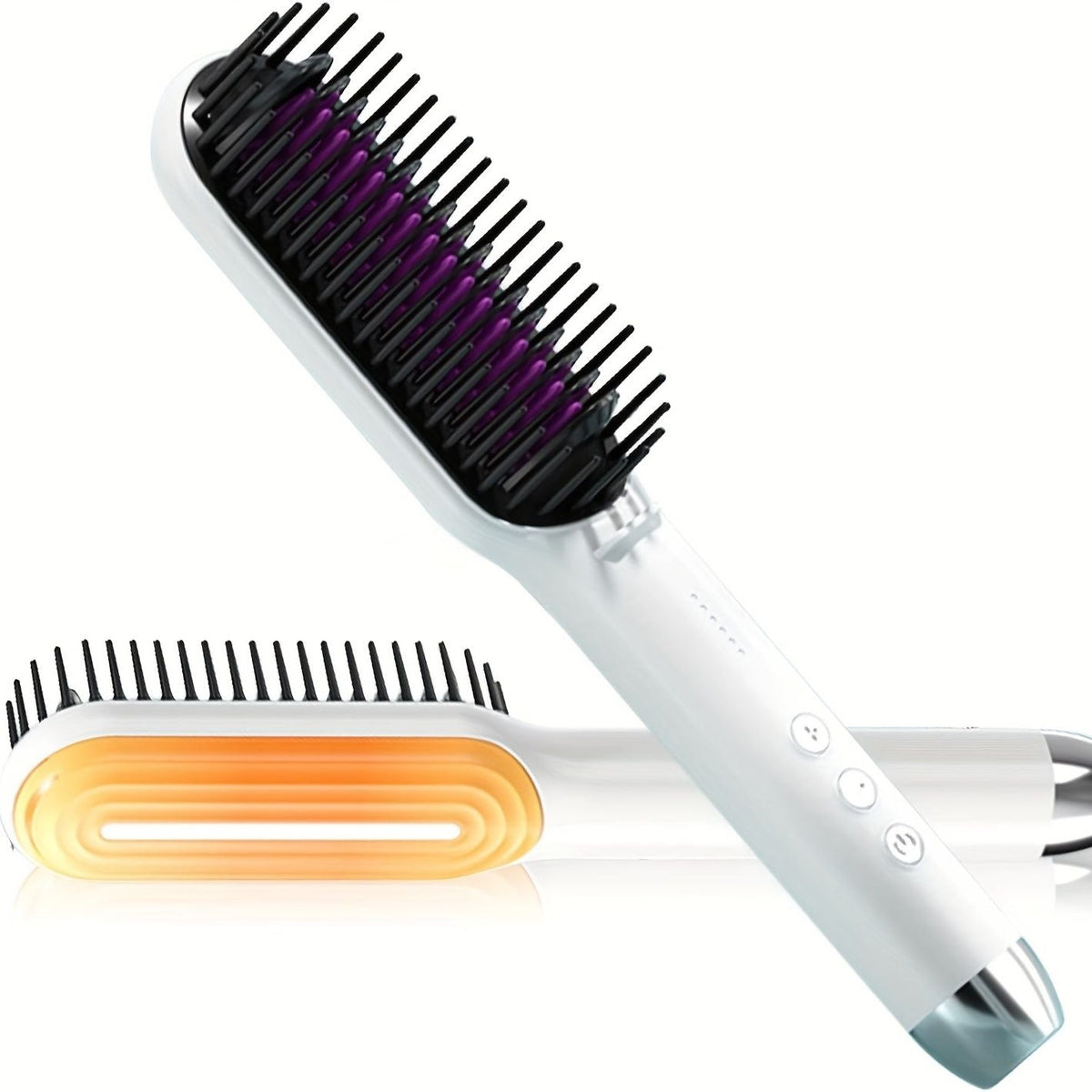 Professional Hair Straightener Brush Electric Straightening Beard Comb Electric Straightening Beard Comb Hairdressing Tool With 5-speed Temperature Control Uncle LOL