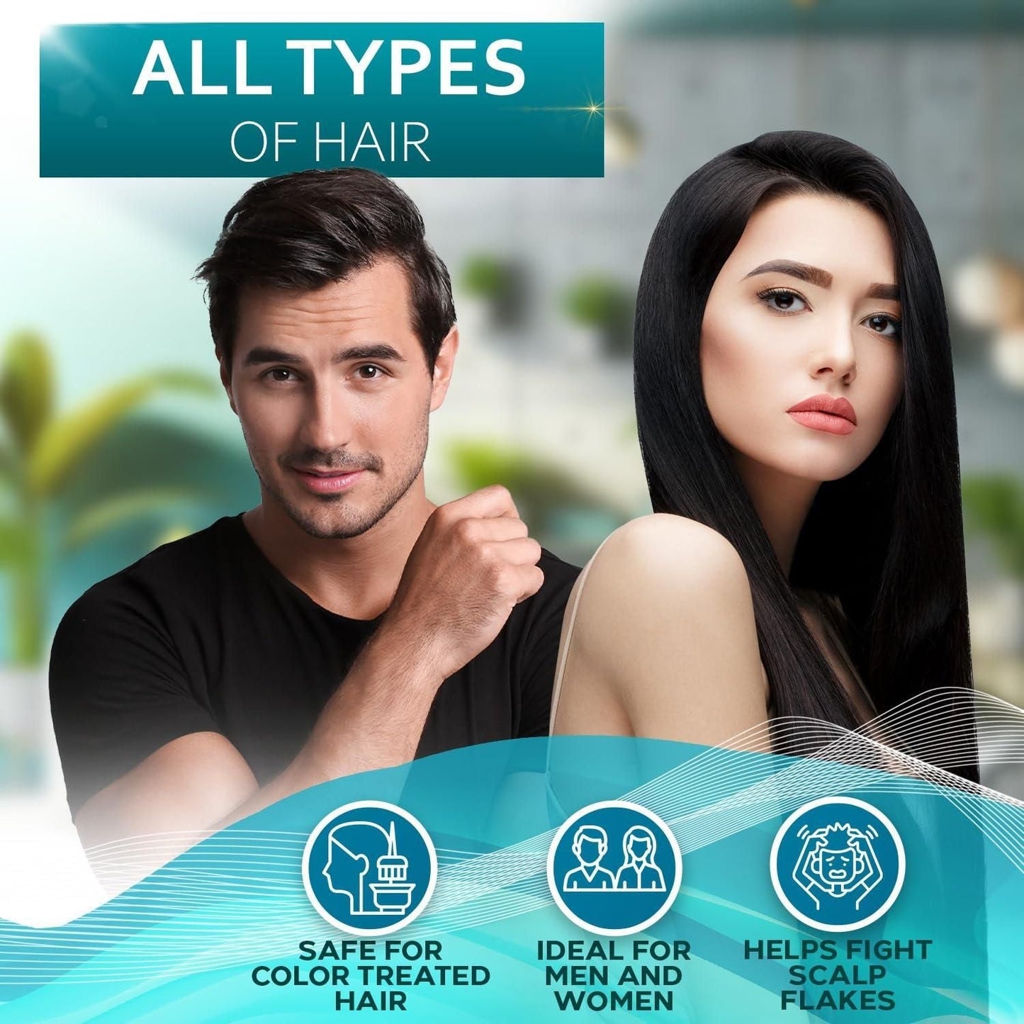 Rosemary Oil and Mint Shampoo and Conditioner Set Sulfate Free with Peppermint Moisturizing Products for Women and Men Helps Flaky Dry Scalp and Dandruff Salon Thickening for Thinning Hair EasyOptionXY