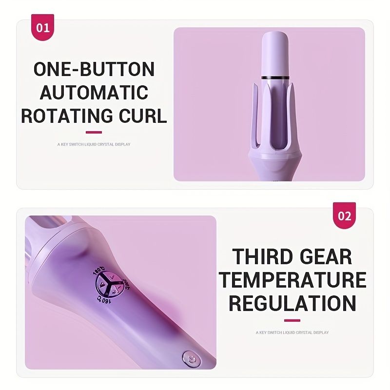 Korean Style Automatic Curling Iron - 32mm Big Wave Hair Iron with Water Ripple Technology for Smooth and Long-Lasting Curls Uncle LOL