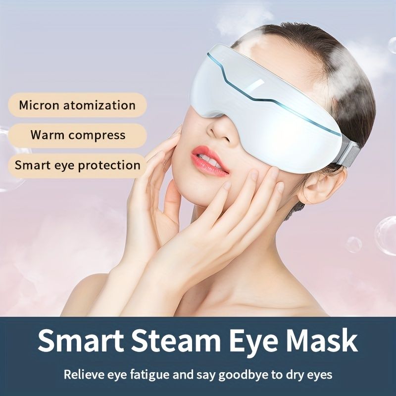 Steam Eye Massager With Heat; Smart Eye Massager For Relieve Eye Strain Dry Eye Dark Circle; Electric Eye Care Device 7DAY'S