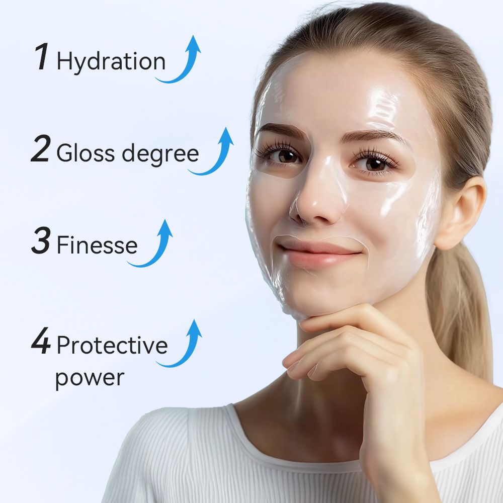 5 SHEETS/BOX Deep Collagen Anti Wrinkle Lifting Mask Pink to Transparent Collagen Mask Skincare Facial Masks for Women Skin Care Deep Hydration Daily Care 7DAY'S