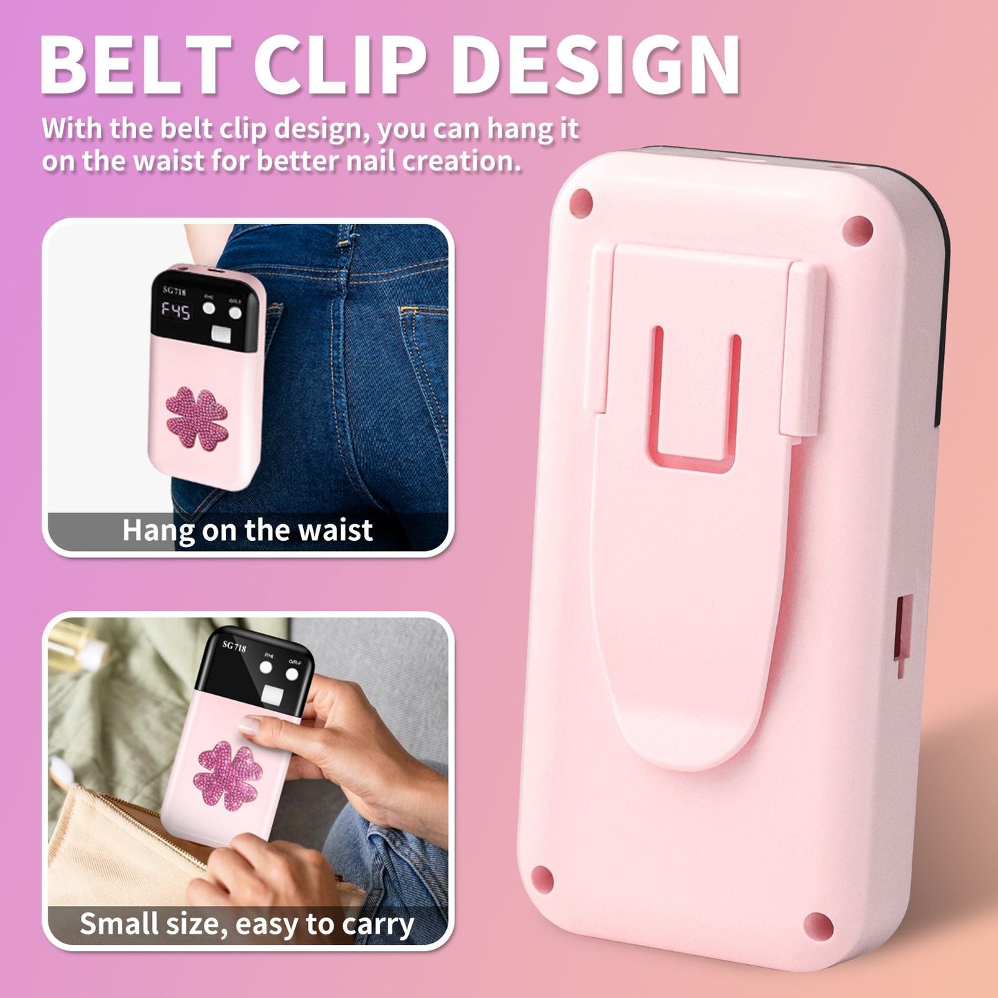 Nail Drill, Portable Electric Nail File 45000RPM, Rechargeable Nail Drill Professional with Bits & Base, for Acrylic Gel Nails, E-File Machine, Manicure Polishing, for Salon Home 7DAY'S