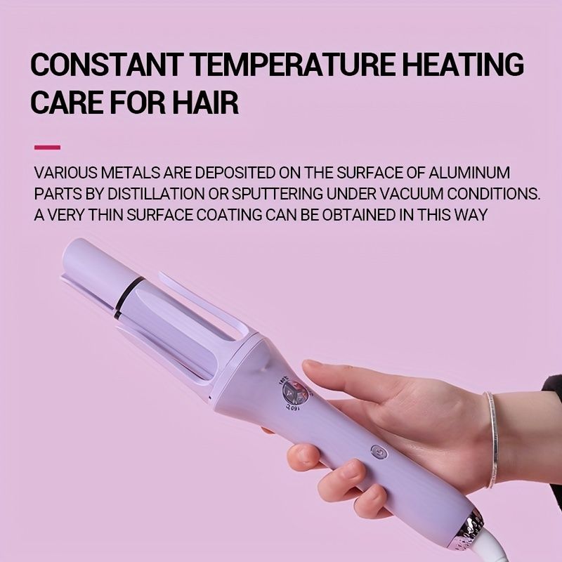 Korean Style Automatic Curling Iron - 32mm Big Wave Hair Iron with Water Ripple Technology for Smooth and Long-Lasting Curls Uncle LOL