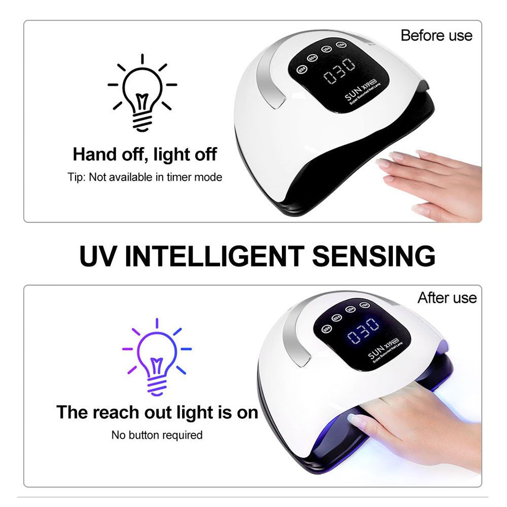 X19 UV LED Nail Lamp For Fast Drying Gel Nail Polish 72LEDS Nail Dryer With Auto Sensor Professional Manicure Salon Tool 7DAY'S