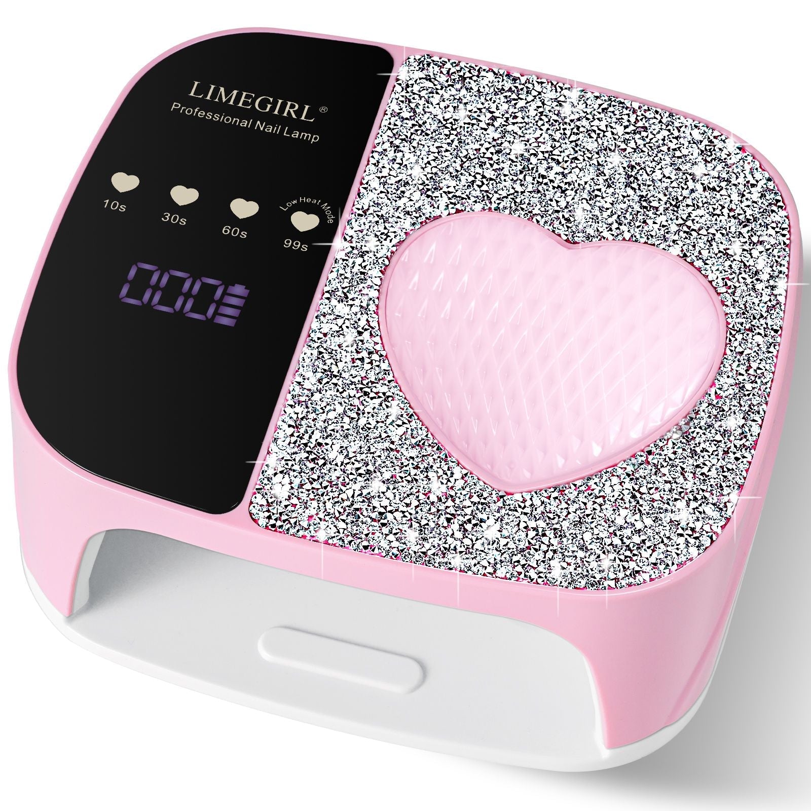LimeGirl Cordless Nail Dryer for Gel Polish, UV LED Nail Lamp with Fast Curing UV Light & 4 Timer Settings, Portable Rechargeable Gel Lamp Nail Art Tool for Manicure Pedicure at Home & Salon 7DAY'S