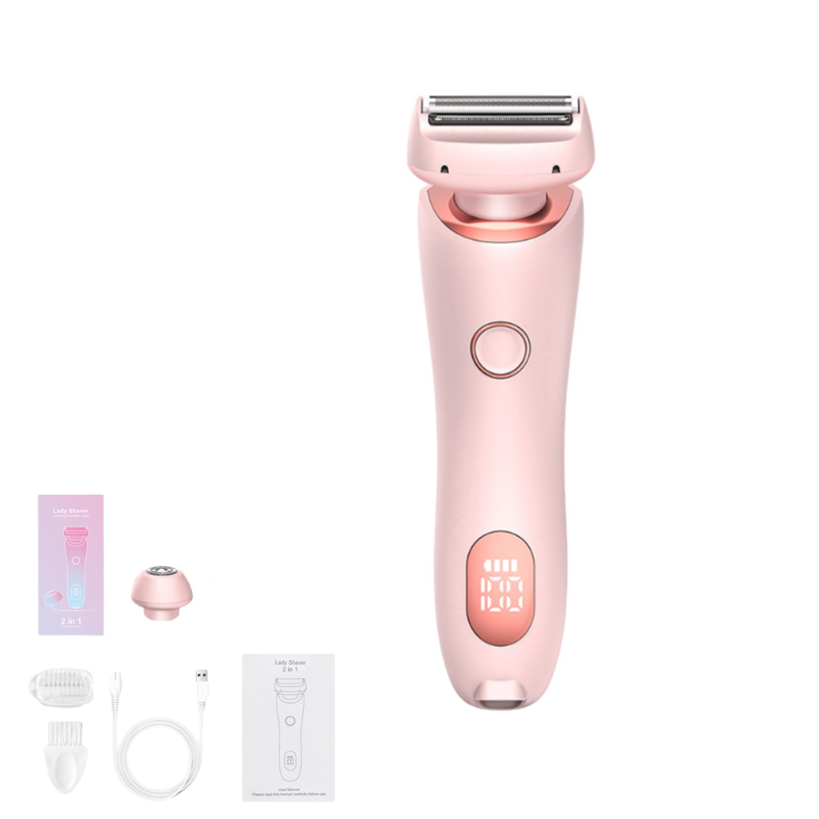 Dusk Collection Razor, Razors for Teens Girls Beginners, Smooth Shave Pro, Electrics Razors for Woman, Electric Shavers for Women, 2 in 1 Wet & Dry Electric Waterproof Razor, Removable Head (Blue) 7DAY'S