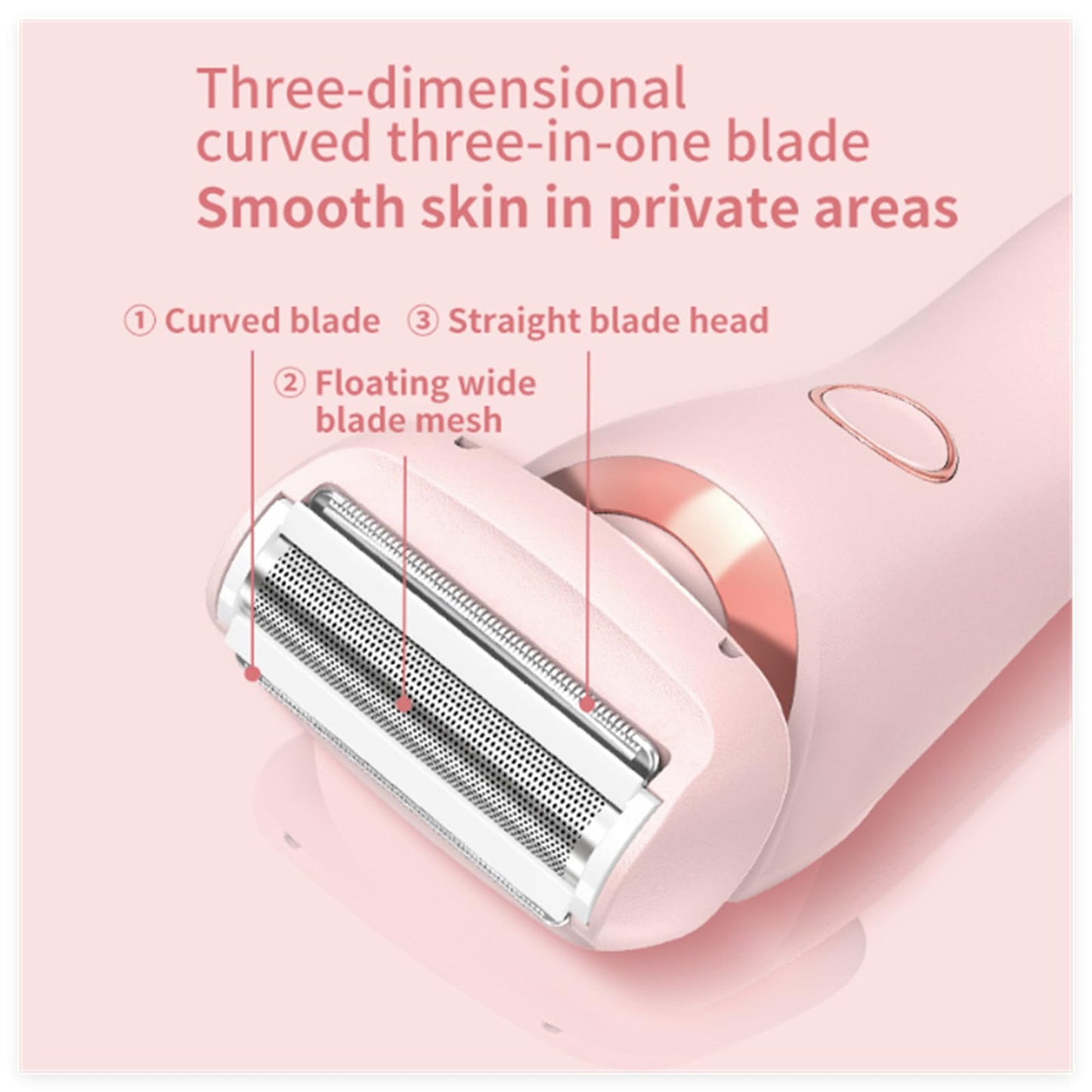 Dusk Collection Razor, Razors for Teens Girls Beginners, Smooth Shave Pro, Electrics Razors for Woman, Electric Shavers for Women, 2 in 1 Wet & Dry Electric Waterproof Razor, Removable Head (Blue) 7DAY'S