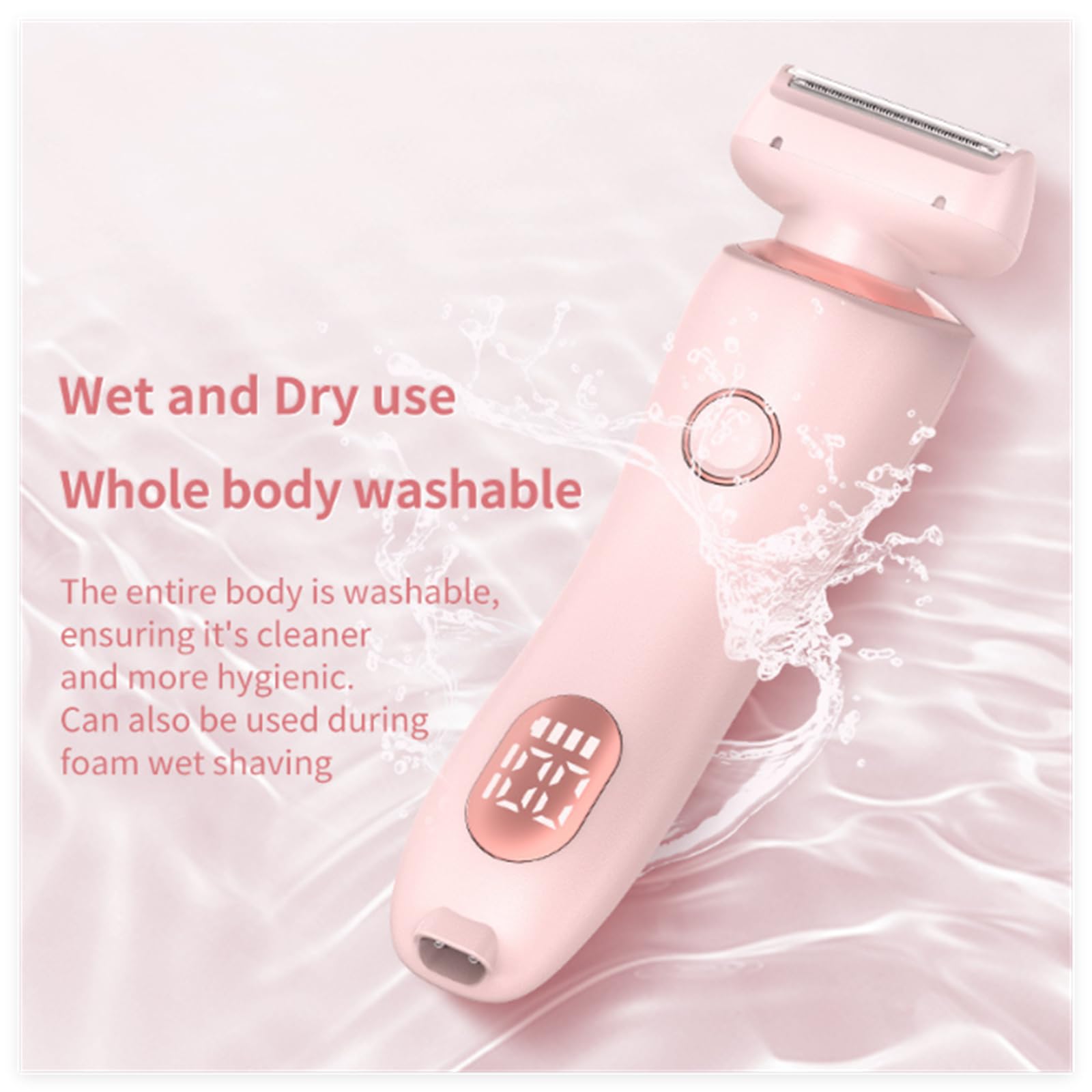 Dusk Collection Razor, Razors for Teens Girls Beginners, Smooth Shave Pro, Electrics Razors for Woman, Electric Shavers for Women, 2 in 1 Wet & Dry Electric Waterproof Razor, Removable Head (Blue) 7DAY'S