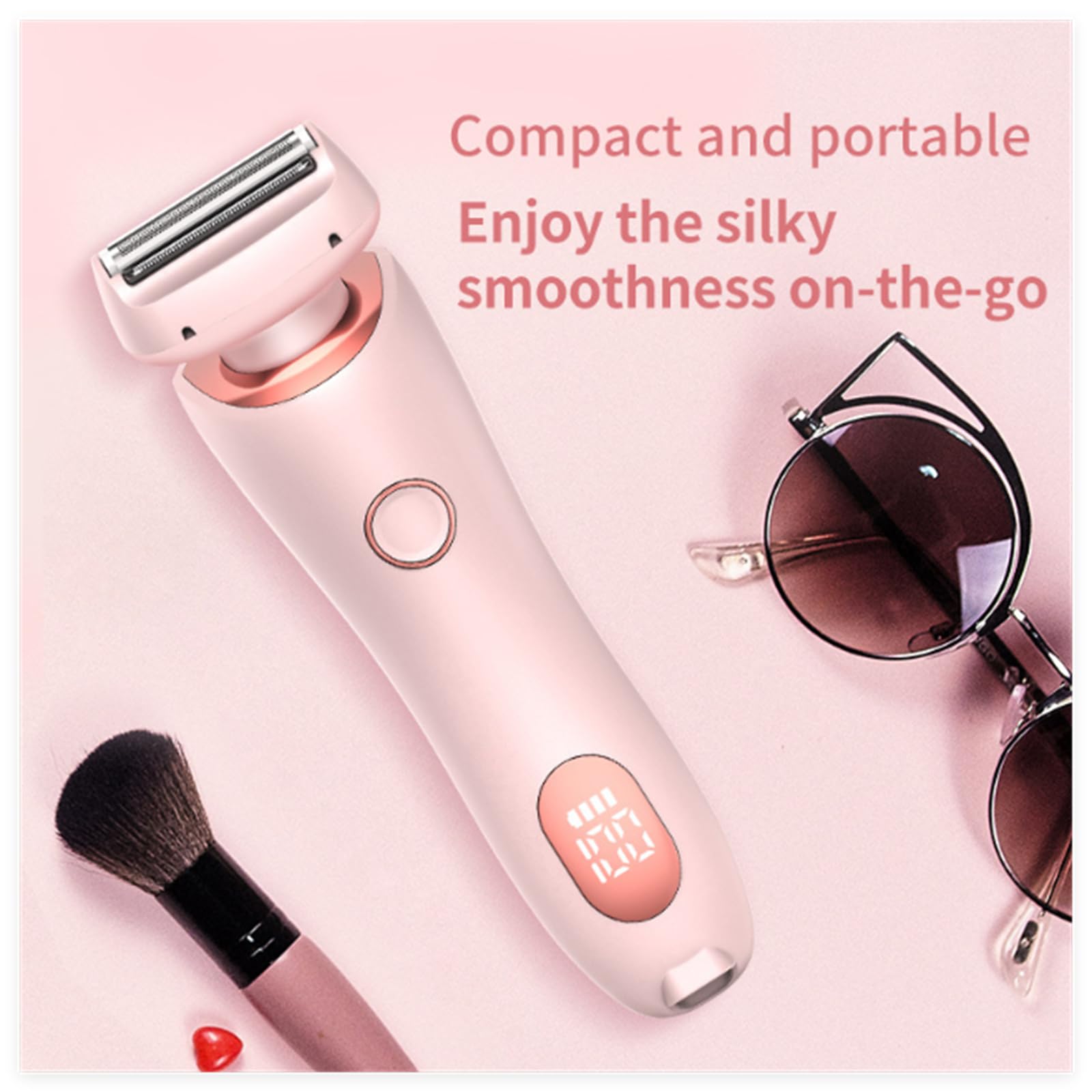 Dusk Collection Razor, Razors for Teens Girls Beginners, Smooth Shave Pro, Electrics Razors for Woman, Electric Shavers for Women, 2 in 1 Wet & Dry Electric Waterproof Razor, Removable Head (Blue) 7DAY'S