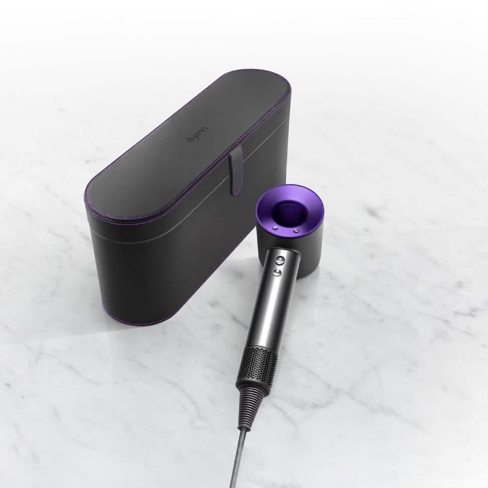 Dyson Supersonic Hair Dryer Original Leather Anti-Scratch Organizer Travel Gift Case (Refurbished) DailySale