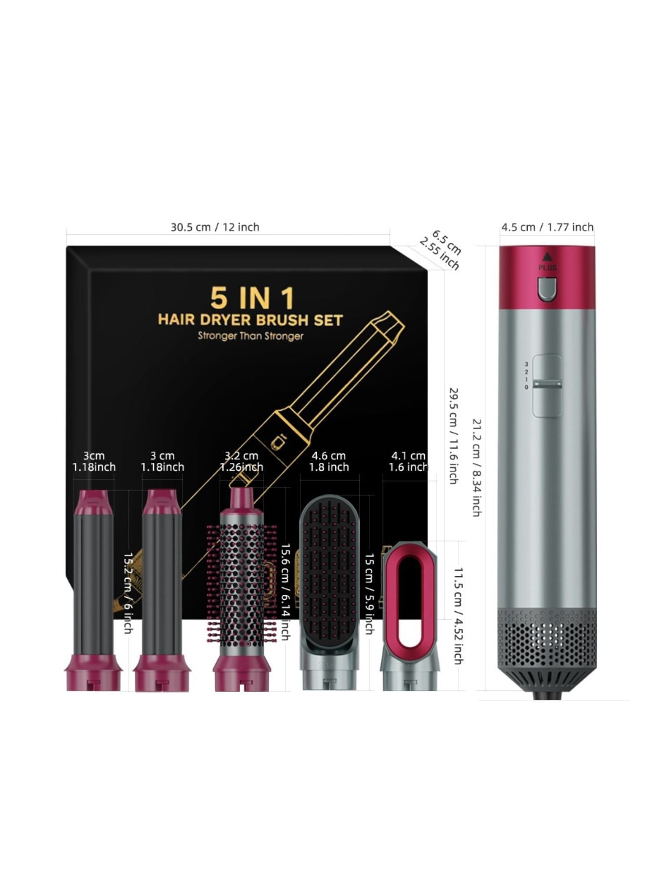 5 in 1 Hot Air Brush Unique Oils
