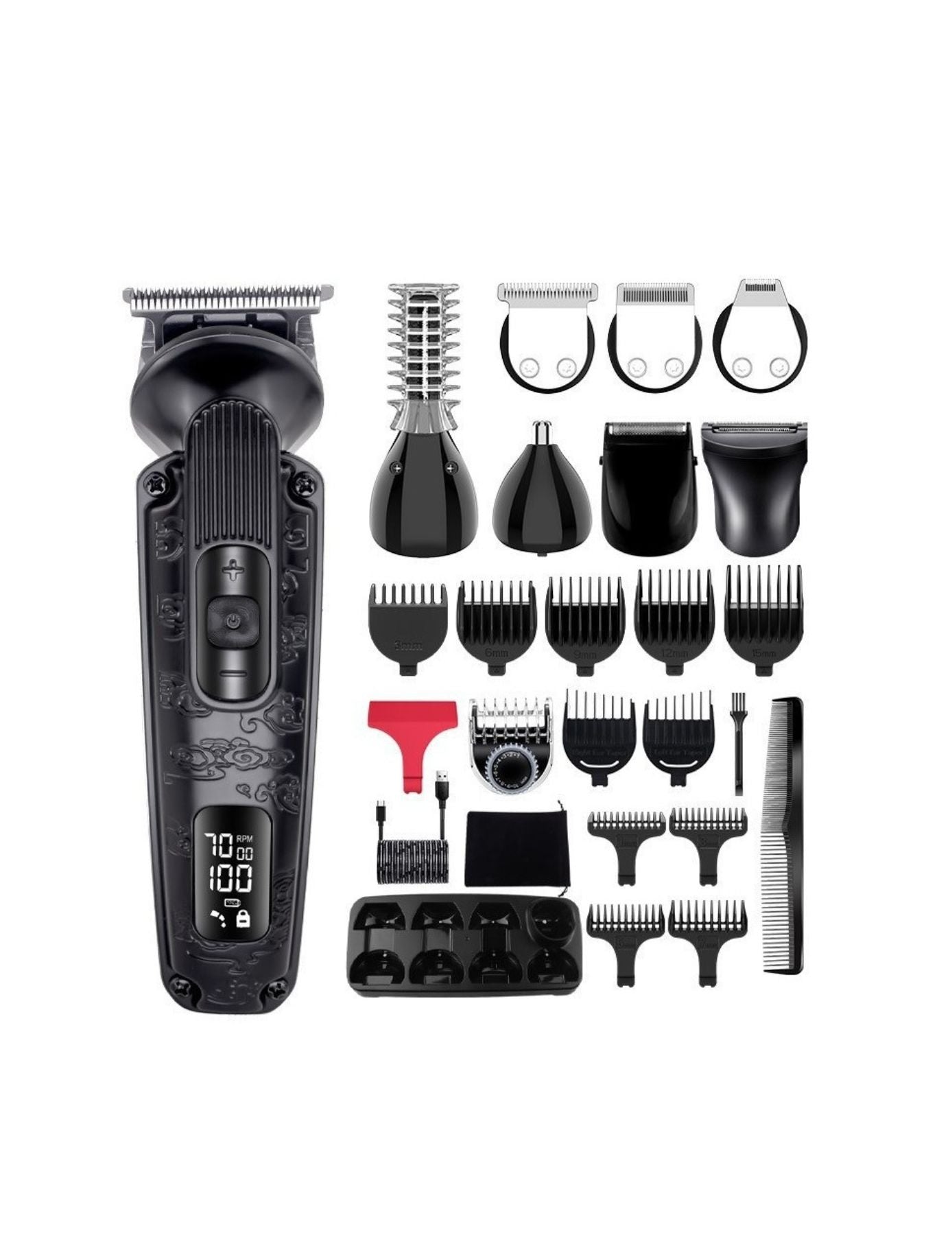 LED Display Hair Clipper Unique Oils