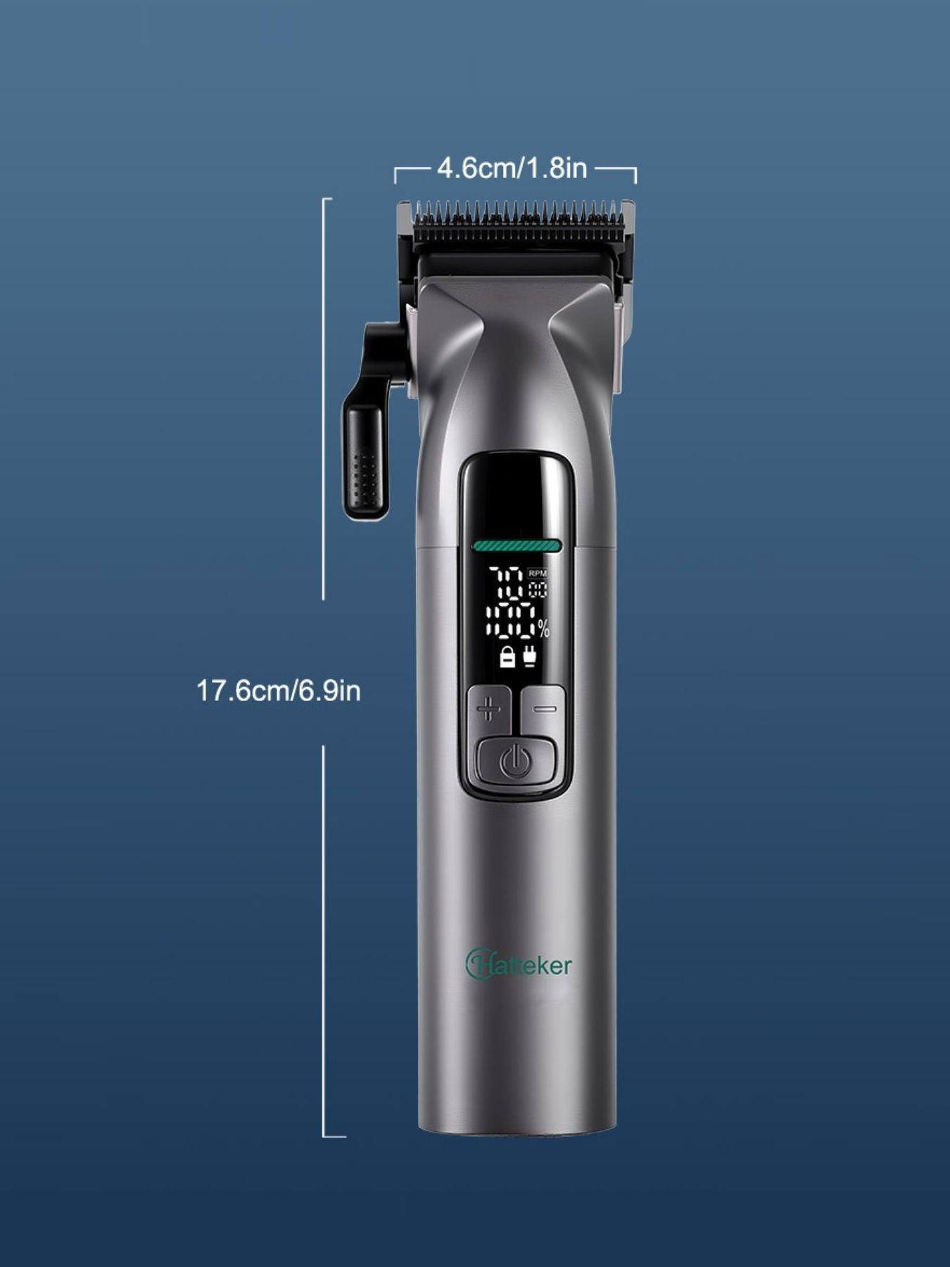 Cordless Hair Clipper with LED Display Unique Oils