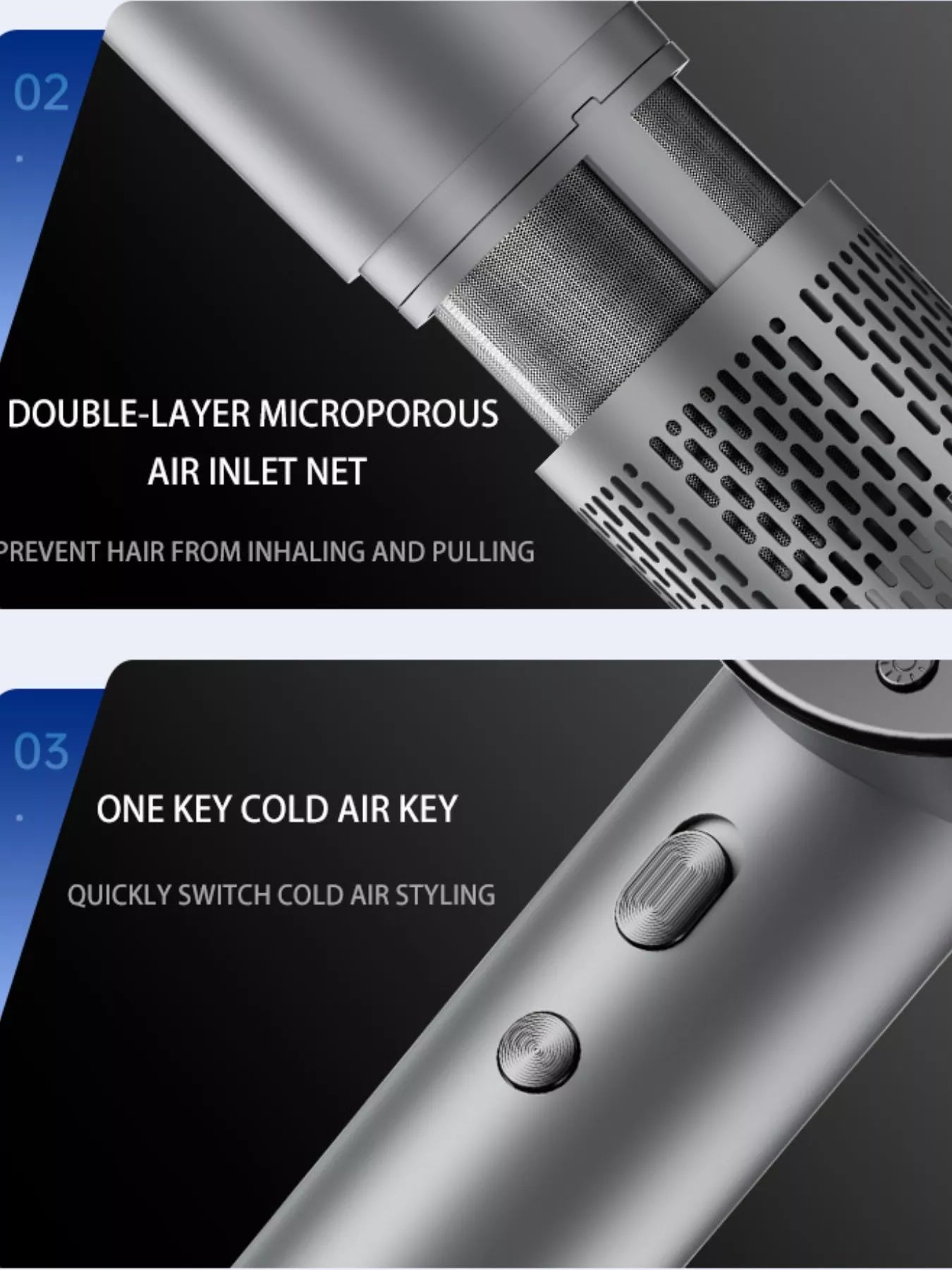 Intelligent Temperature Control High-Speed Hair Dryer Unique Oils