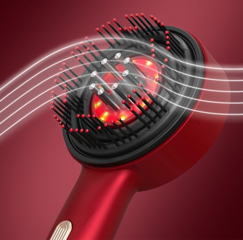 Electric Massage Comb Home Scalp Drain Comb Red Light Anti-slip Hair Care Multi-functional Massage Comb My Store