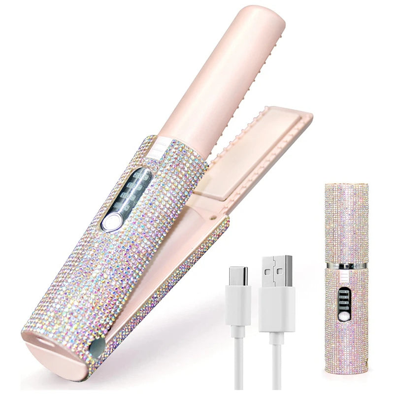 Rechargeable Portable USB Hair Straightener FLIPSTYLEZLLC