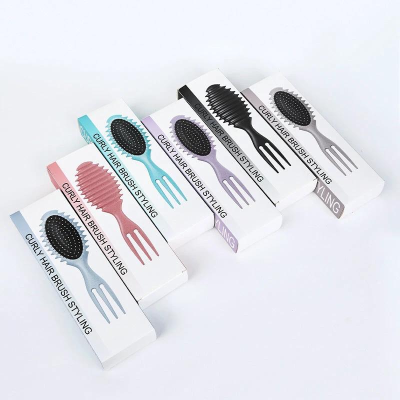 Curl Defining Bounce Hair Brush Barbershop Boar Bristle Comb Detangling Shaping Hairbrushes Professional Salon Home Styling Comb Vain Products
