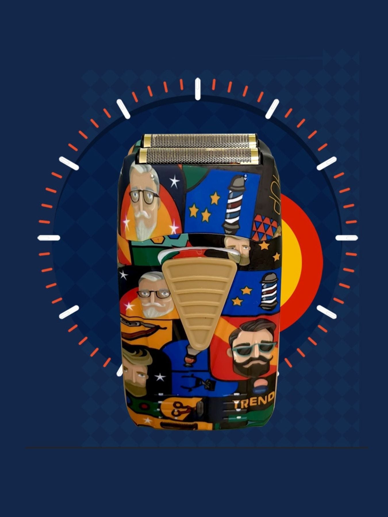 Barber-Themed Foil Shaver Unique Oils