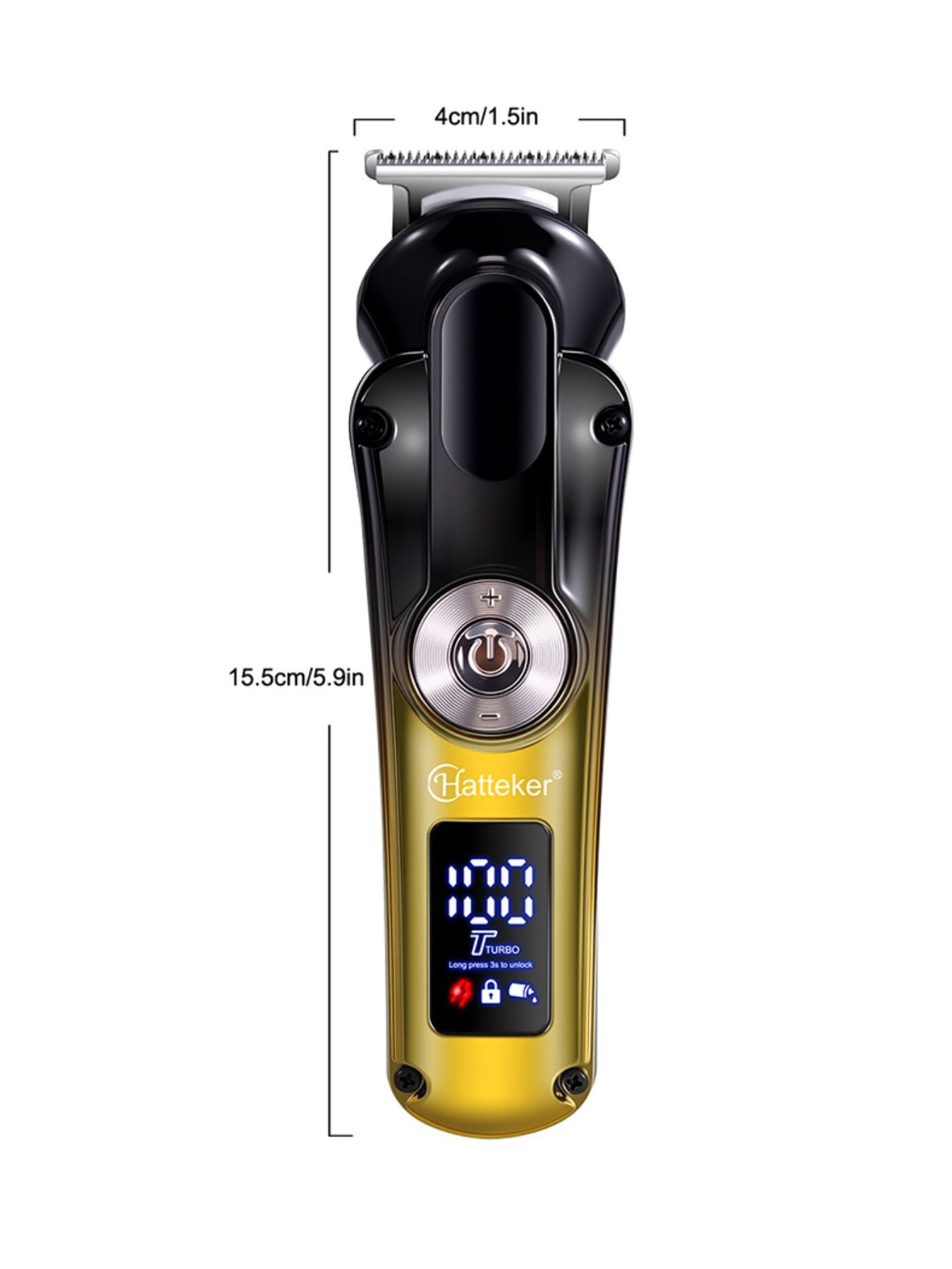 Cordless Hair Clipper with LED Display Unique Oils