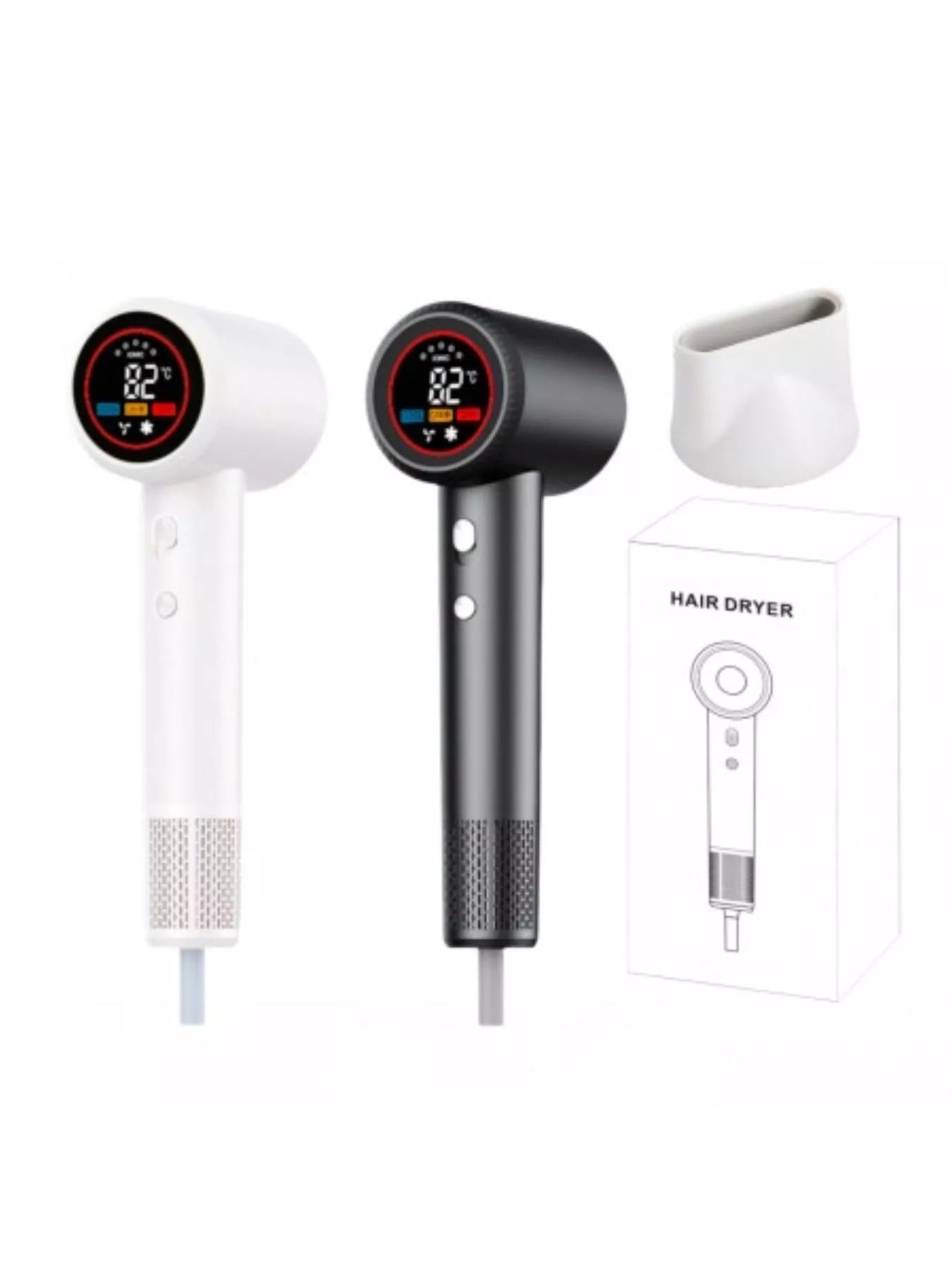 Smart Temperature Control Household Hair Dryer Unique Oils