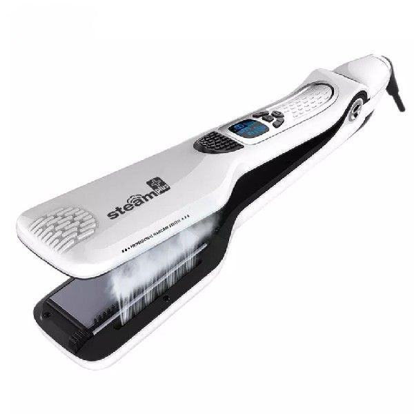 CLRLIFE Steam Hair Brush Titanium Ceramic Flat Iron Elyvora LLC