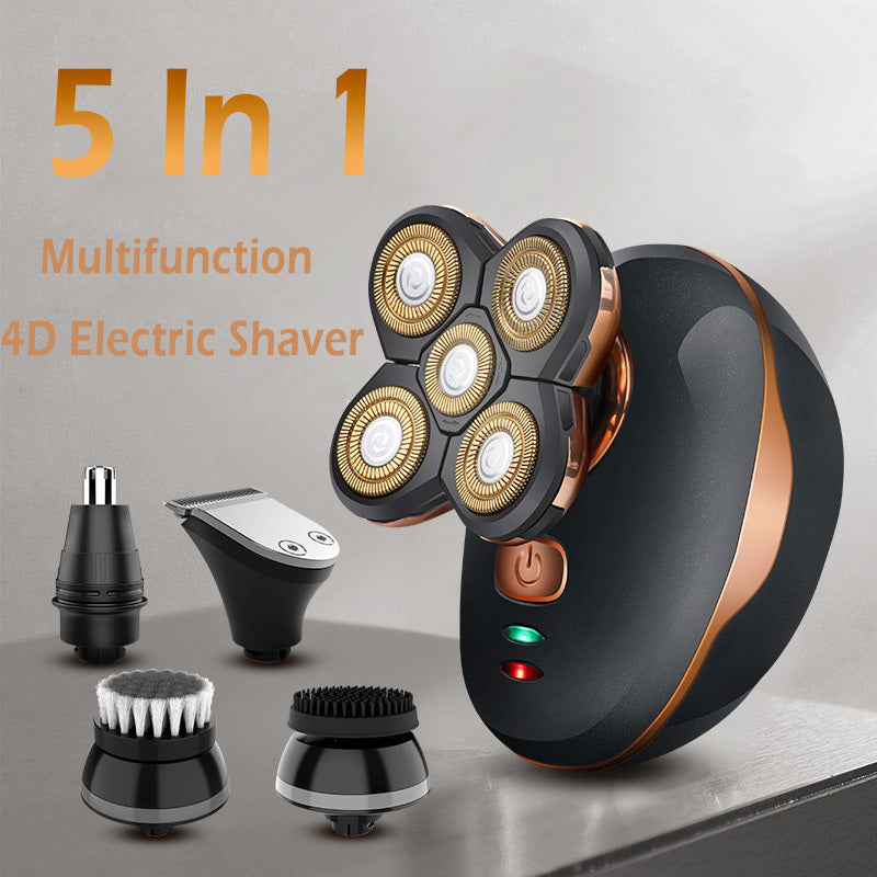 Multifunction 4D Electric Shaver 5 In 1 Men's Razor Beard Shaving Machine Trimmer Clipper Hair Cutting Removal Machine Barber FLIPSTYLEZLLC