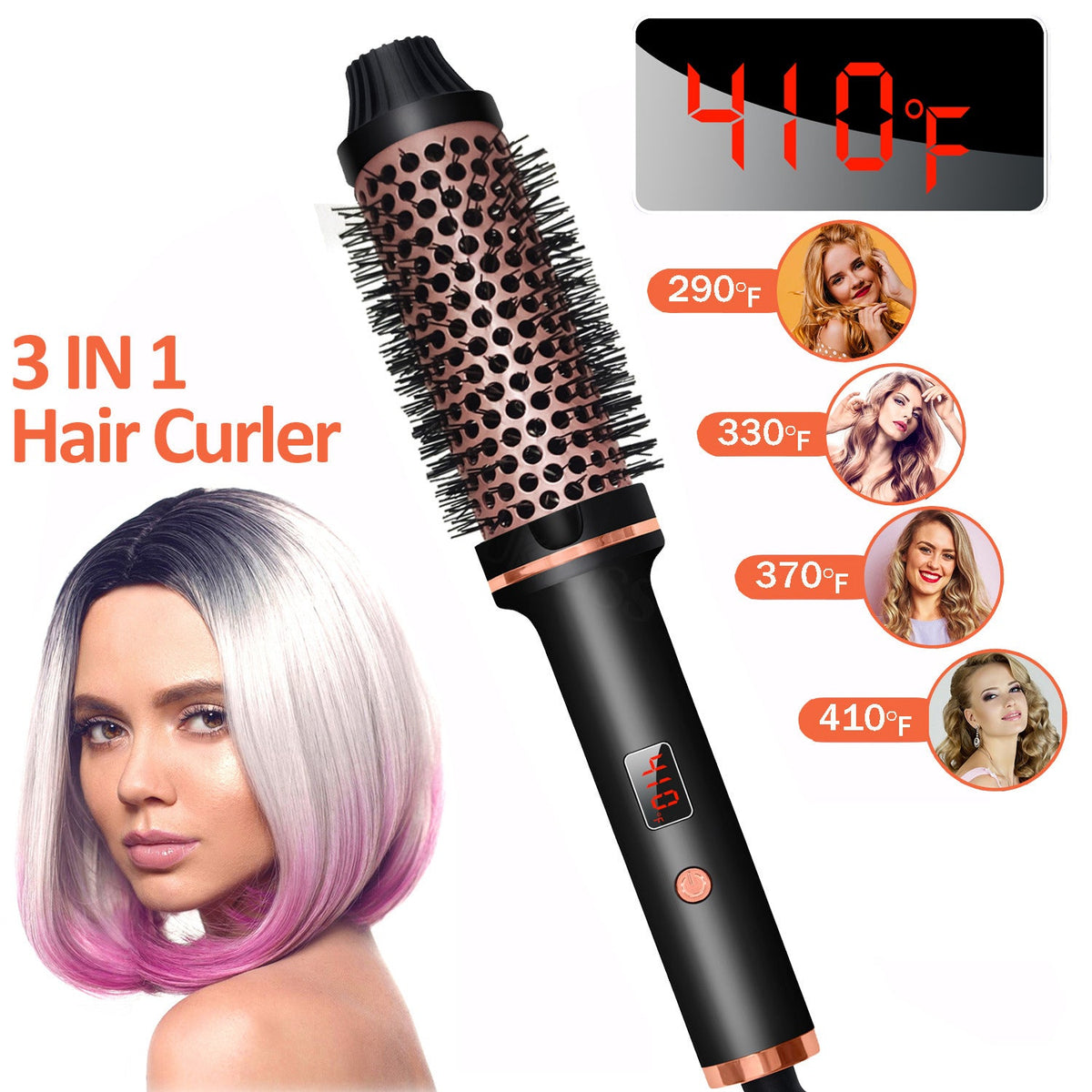 Hair Curler Straight Comb Multifunctional Household Portable Elyvora LLC